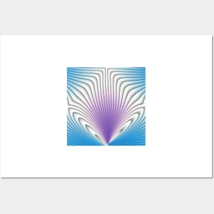 Blue and purple abstract pattern background Posters and Art